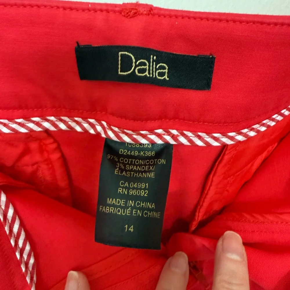 Dalia Red/Orange Straight Leg Pants - Picture 5 of 5
